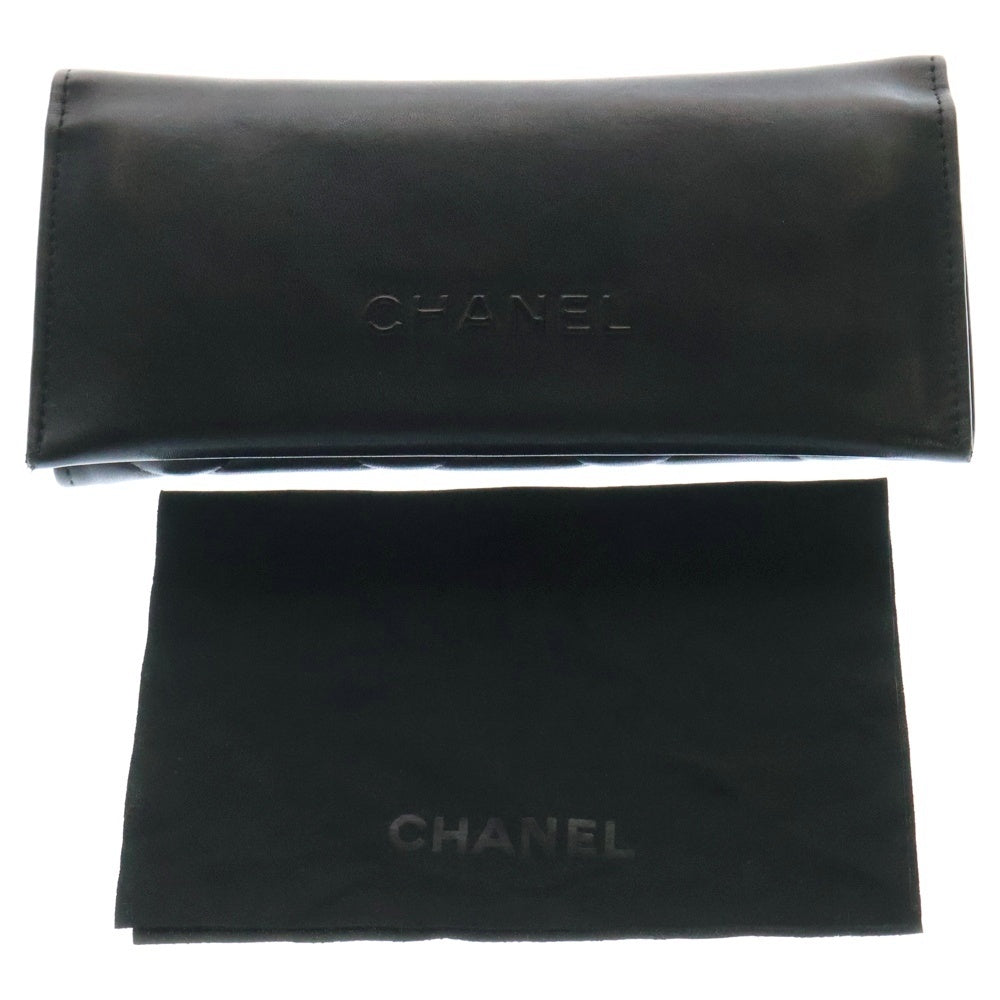 CHANEL(シャネル) 4244 c.108/S4 3連チェーンデザイン スクエアサングラス メガネ アイウェア 眼鏡 ブラック レディース