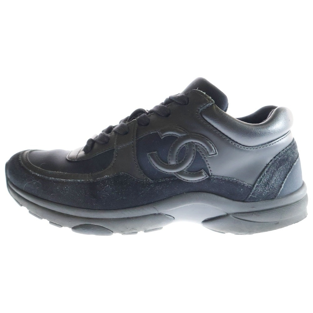 CHANEL(シャネル) coco mark Sneakers ココマーク ローカットスニーカー スエード ブラック G33745