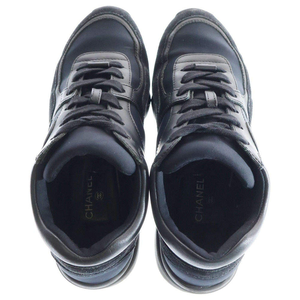 CHANEL(シャネル) coco mark Sneakers ココマーク ローカットスニーカー スエード ブラック G33745