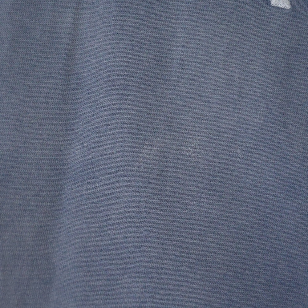 BALENCIAGA(バレンシアガ) 24SS ブランドロゴ刺繍ウォッシュド 半袖Tシャツ カットソー ブルー 764235 TPVK1