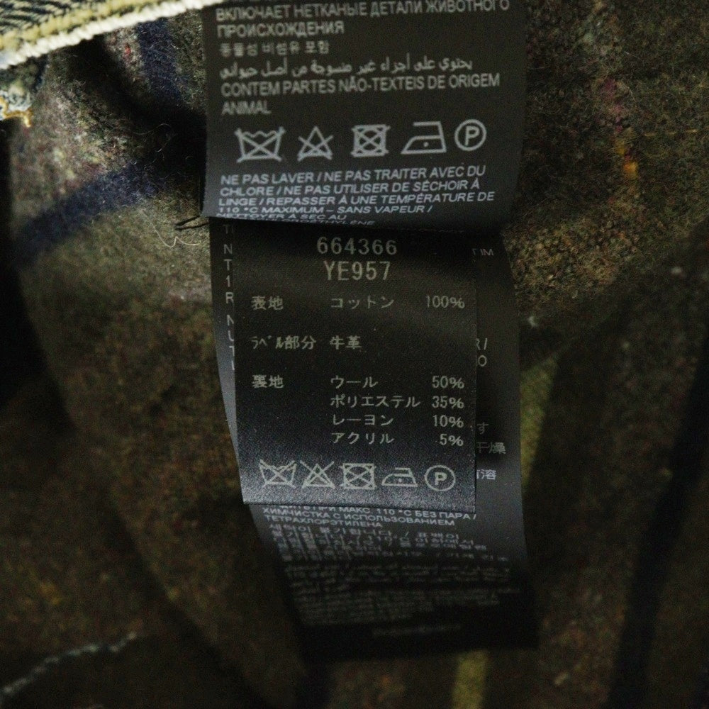 SAINT LAURENT PARIS(サンローランパリ) 21AW デストロイ ダメージ加工 ビンテージ加工 デニムジャケット インディゴ 664366 YE957