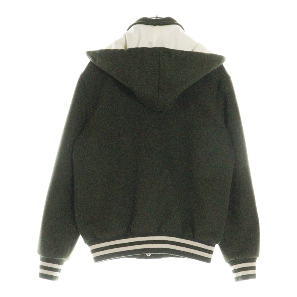 CELINE(セリーヌ) レディース 22AW フード付きトリオンフバーシティブルゾンジャケット カーキ 2V49I6700