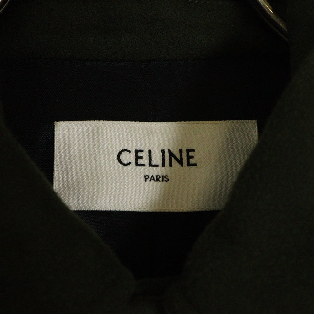 CELINE(セリーヌ) レディース 22AW フード付きトリオンフバーシティブルゾンジャケット カーキ 2V49I6700