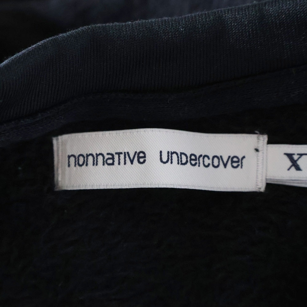 nonnative(ノンネイティブ) 23AW ×UNDERCOVER MONK CREW L/S PULLOVER OZISM POLY FLEECE POLARTEC HIGH LOFT スウェット ブラック UC2C9804