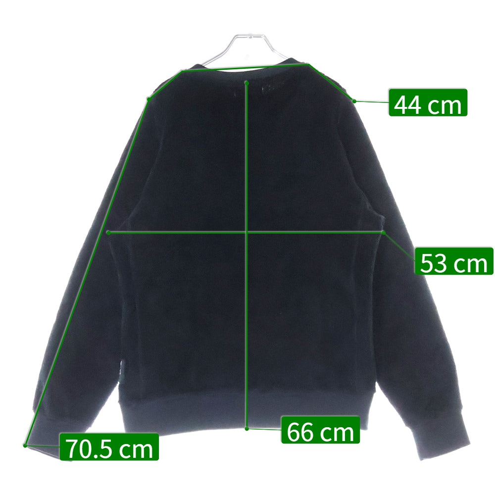 nonnative(ノンネイティブ) 23AW ×UNDERCOVER MONK CREW L/S PULLOVER OZISM POLY FLEECE POLARTEC HIGH LOFT スウェット ブラック UC2C9804