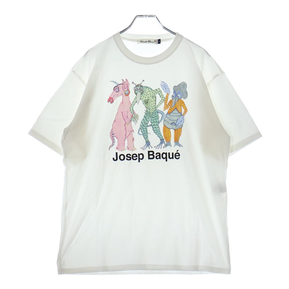 UNDERCOVER(アンダーカバー) 25SS ×Josep Baque コットン 半袖Tシャツ カットソー ホワイト UC2E3804