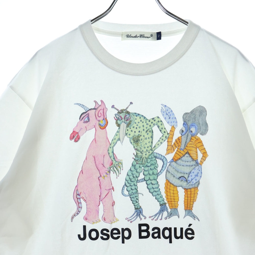 UNDERCOVER(アンダーカバー) 25SS ×Josep Baque コットン 半袖Tシャツ カットソー ホワイト UC2E3804