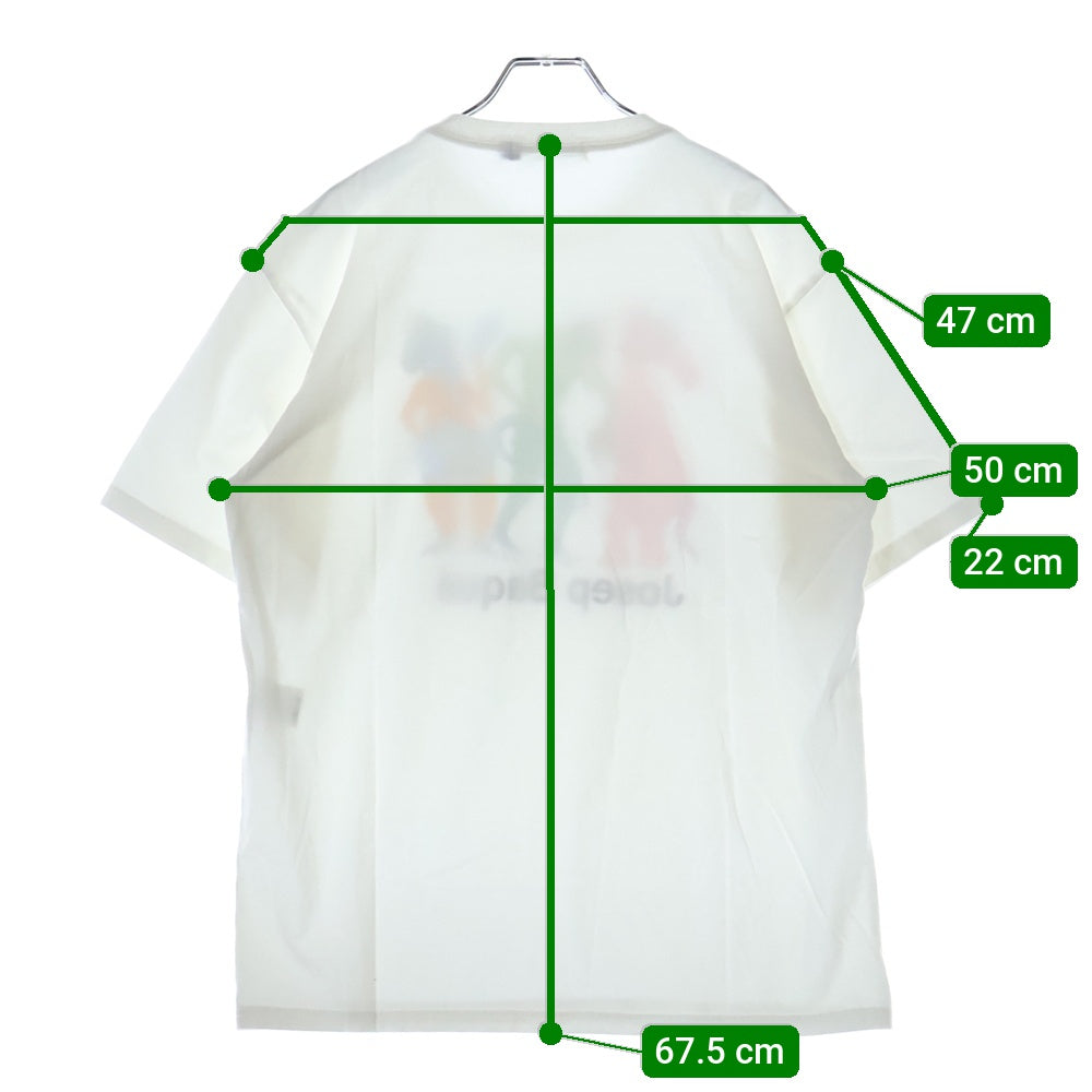 UNDERCOVER(アンダーカバー) 25SS ×Josep Baque コットン 半袖Tシャツ カットソー ホワイト UC2E3804