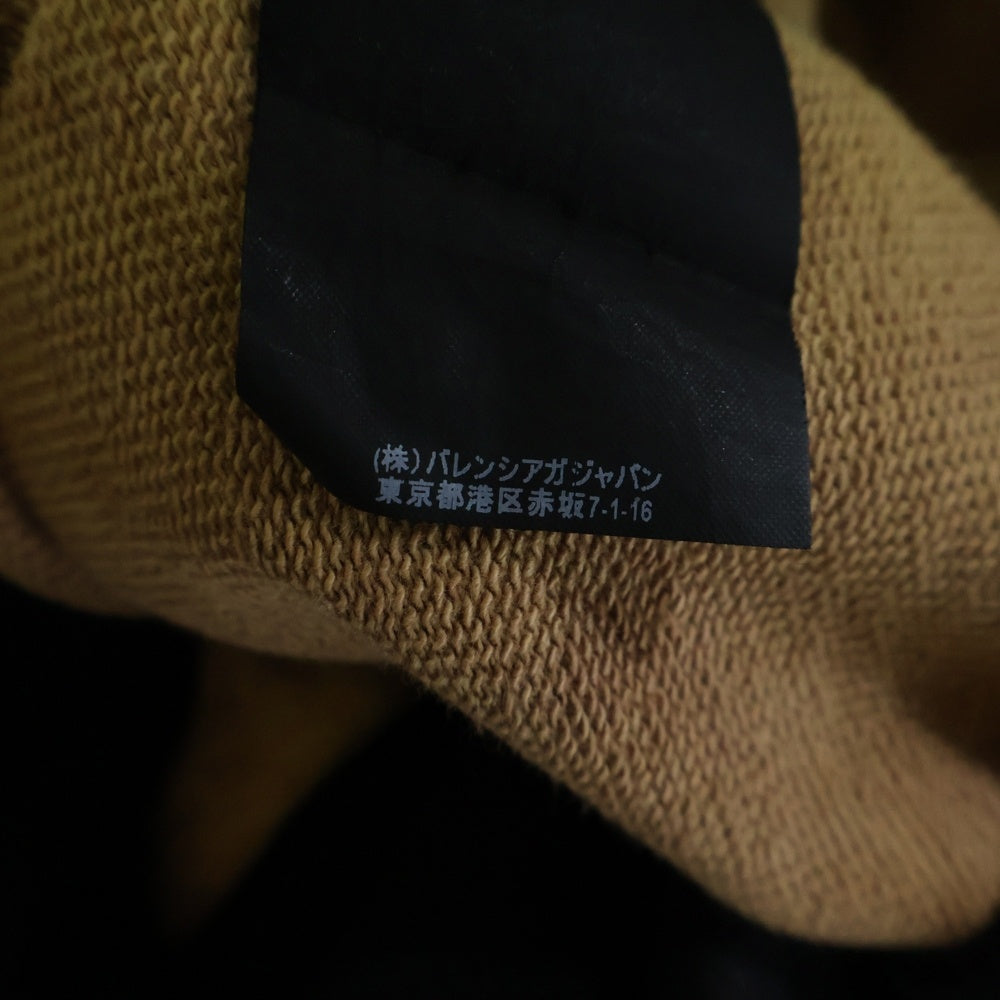 BALENCIAGA(バレンシアガ) 17AW Oversize Bleach Homme Sweater ブリーチ加工HOMME刺繍オーバーサイズスウェット トレーナー ブラック/ブラウン 486095 TWK44