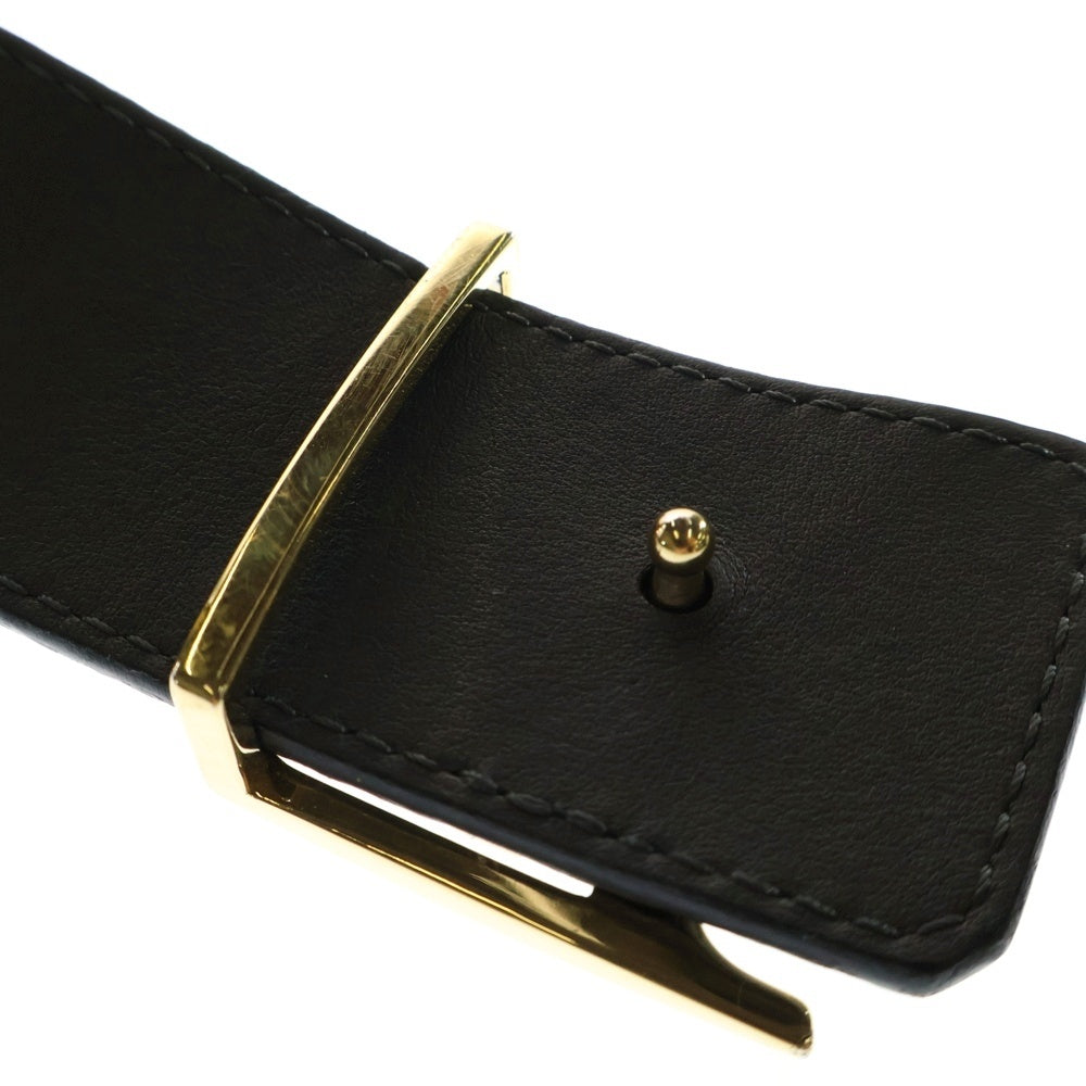 LOUIS VUITTON(ルイヴィトン) LV ダミエロゴ 40MM レザーベルト ブラック/ゴールド M0333