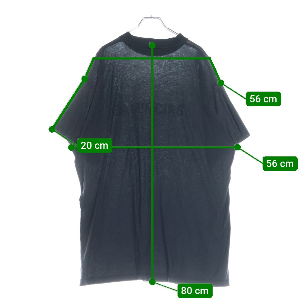 BALENCIAGA(バレンシアガ) Inside Out T-Shirt インサイドアウト 半袖Tシャツ カットソー ブラック 787358 TQVJ4