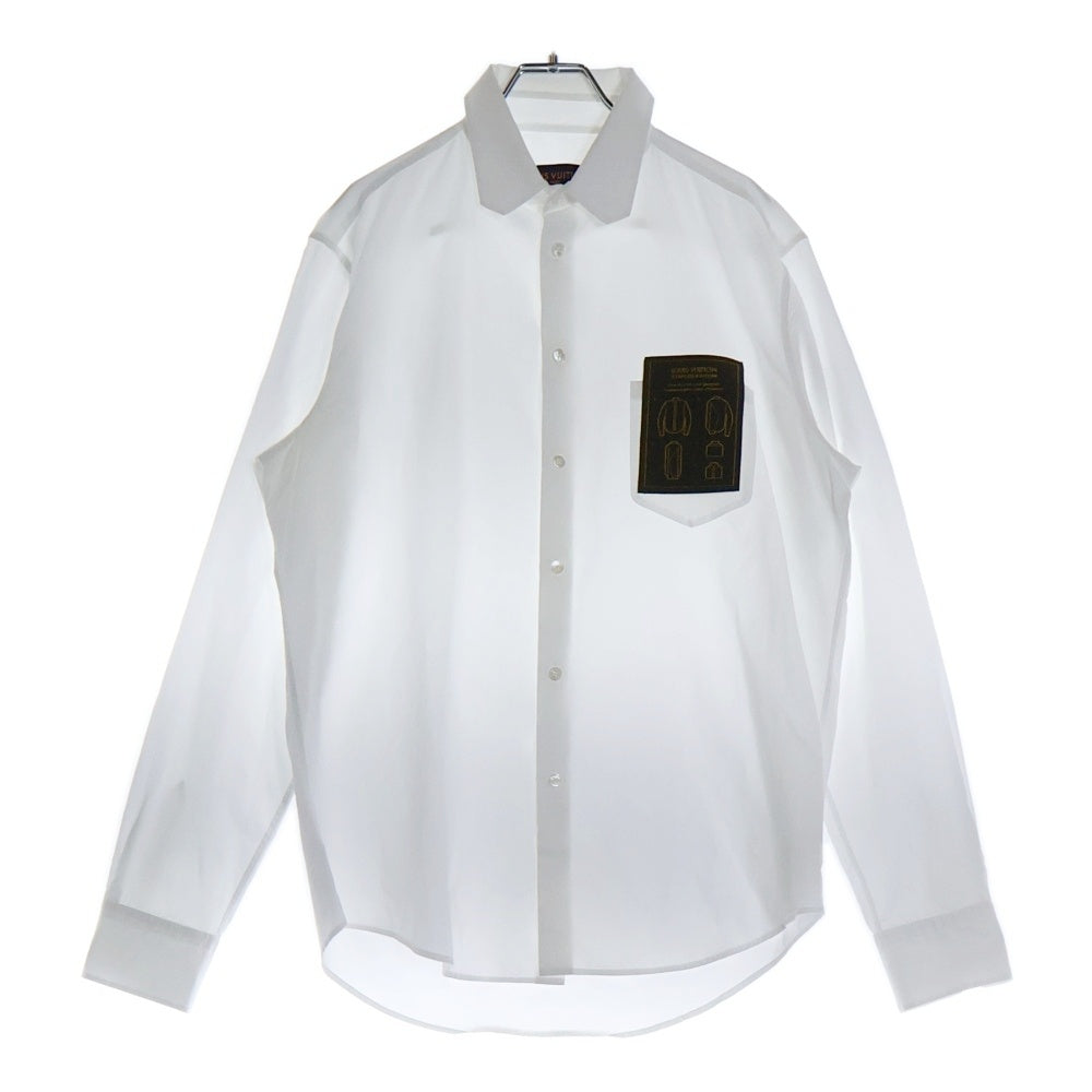 LOUIS VUITTON(ルイヴィトン) 23SS レギュラーDNA ポプリンシャツ 長袖シャツ ホワイト RM231Q OUQ HJS40W