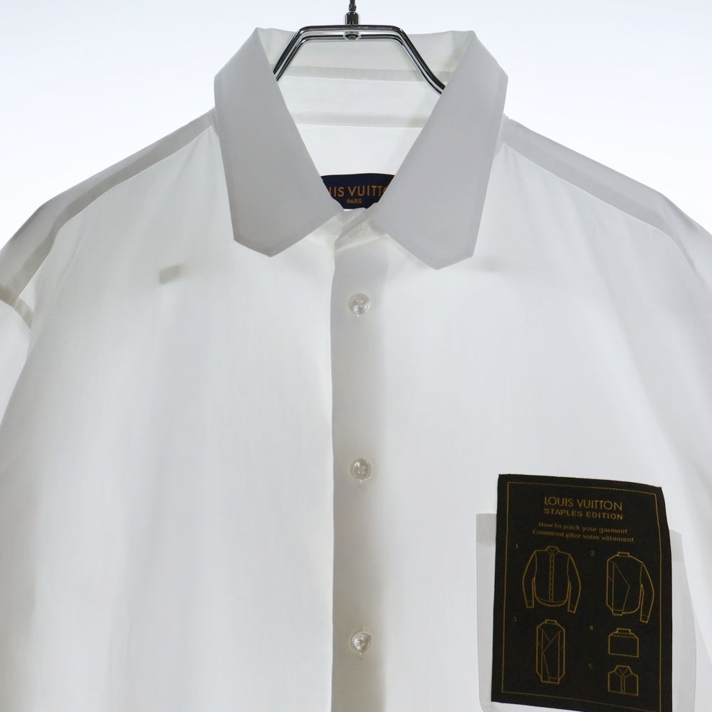 LOUIS VUITTON(ルイヴィトン) 23SS レギュラーDNA ポプリンシャツ 長袖シャツ ホワイト RM231Q OUQ HJS40W