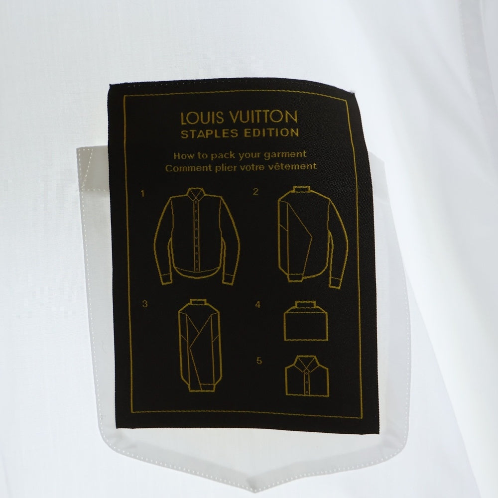 LOUIS VUITTON(ルイヴィトン) 23SS レギュラーDNA ポプリンシャツ 長袖シャツ ホワイト RM231Q OUQ HJS40W