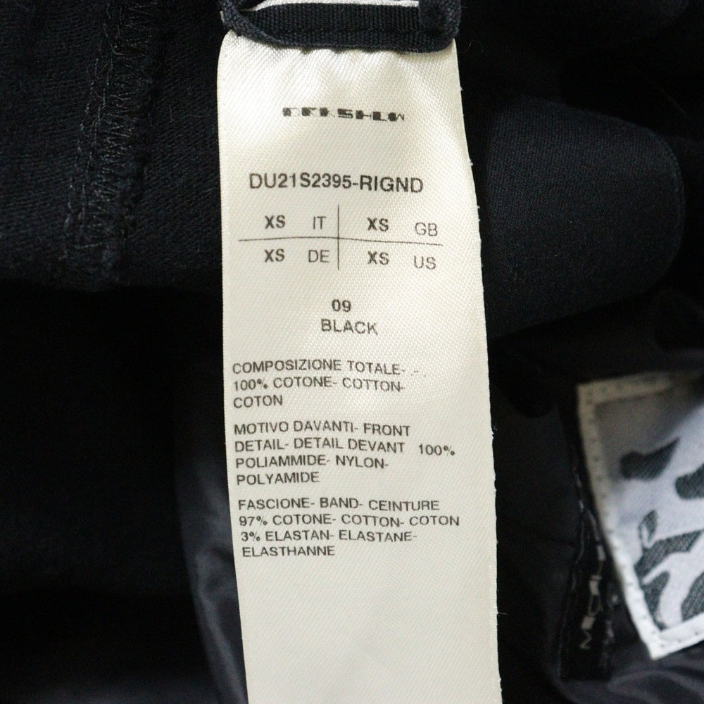 DRKSHDW(ダークシャドウ) 21SS Joggers Prisoner ジョガーパンツ ブラック DU21S2395-RIGND