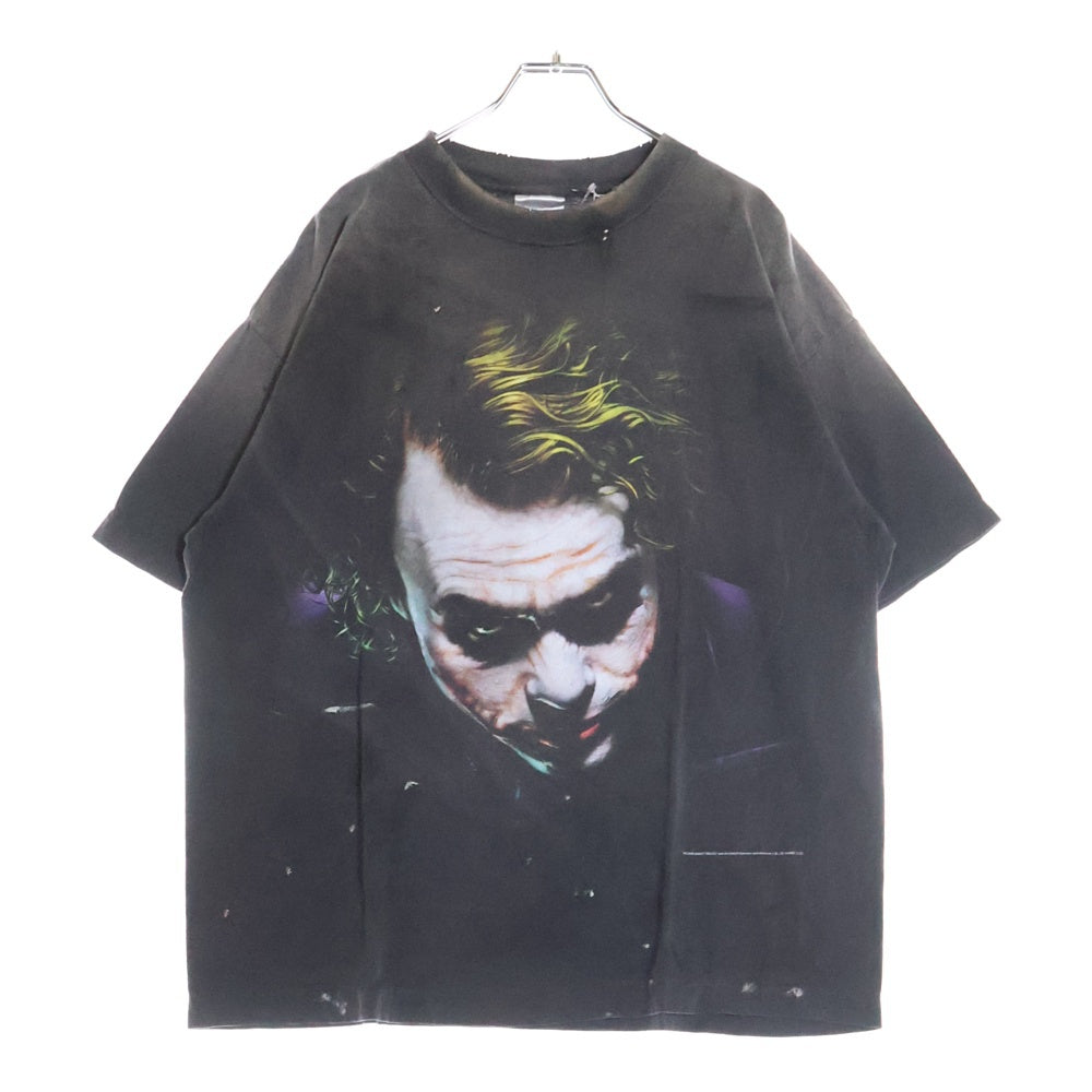 SAINT MICHAEL(セントマイケル) × The Dark Knight JOKER × ザ ダークナイト ジョーカー 半袖Tシャツ カットソー グレー SM-HR8-0000-C53