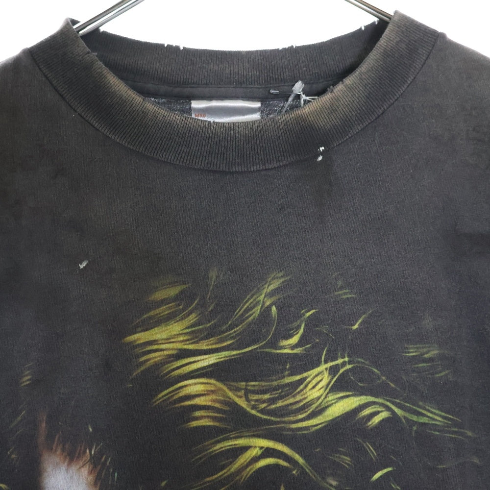 SAINT MICHAEL(セントマイケル) × The Dark Knight JOKER × ザ ダークナイト ジョーカー 半袖Tシャツ カットソー グレー SM-HR8-0000-C53