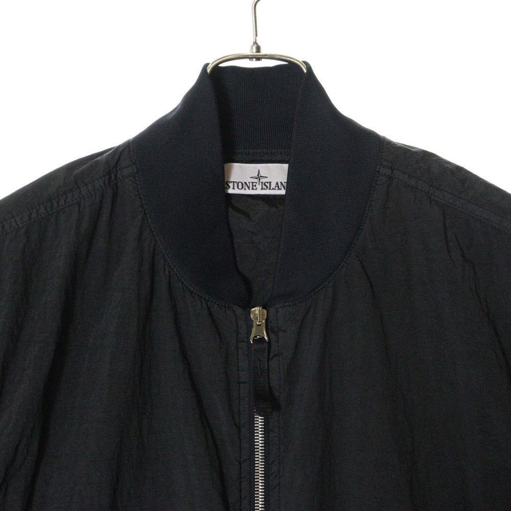 STONE ISLAND(ストーンアイランド) BOMBER NYLON METAL ナイロンメタル ボンバージャケットブラック K1S154100019