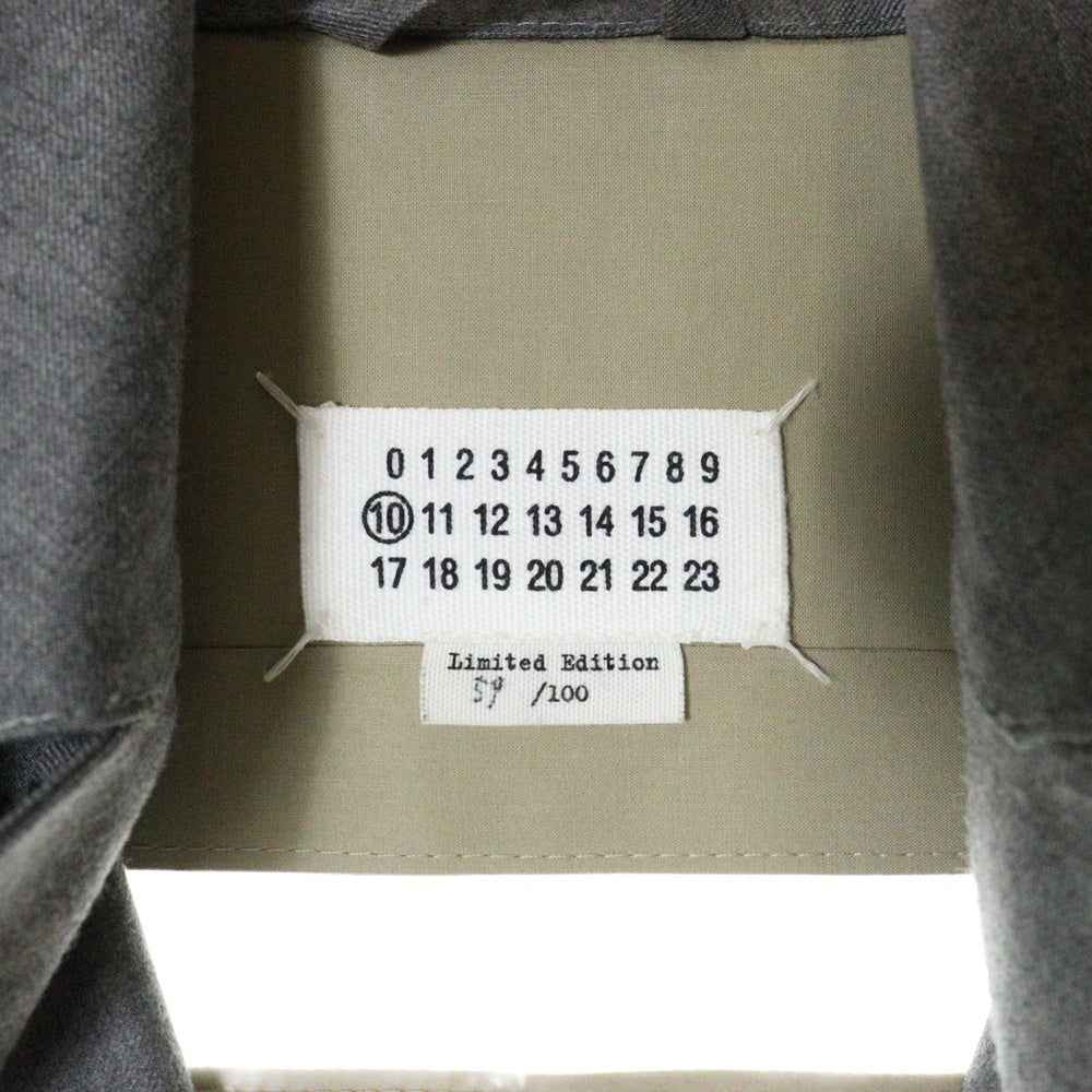 Maison Margiela(メゾンマルジェラ) ×MACKINTOSH マッキントッシュ 100着限定 ステンカラーコート S30AH0082 グレー