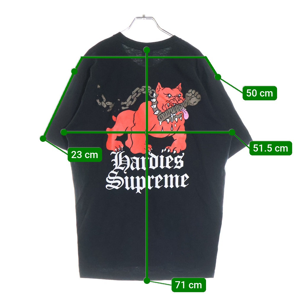 SUPREME(シュプリーム) 23SS Hardies Dog Tee ハーディーズドッグ 半袖Tシャツ カットソー ブラック
