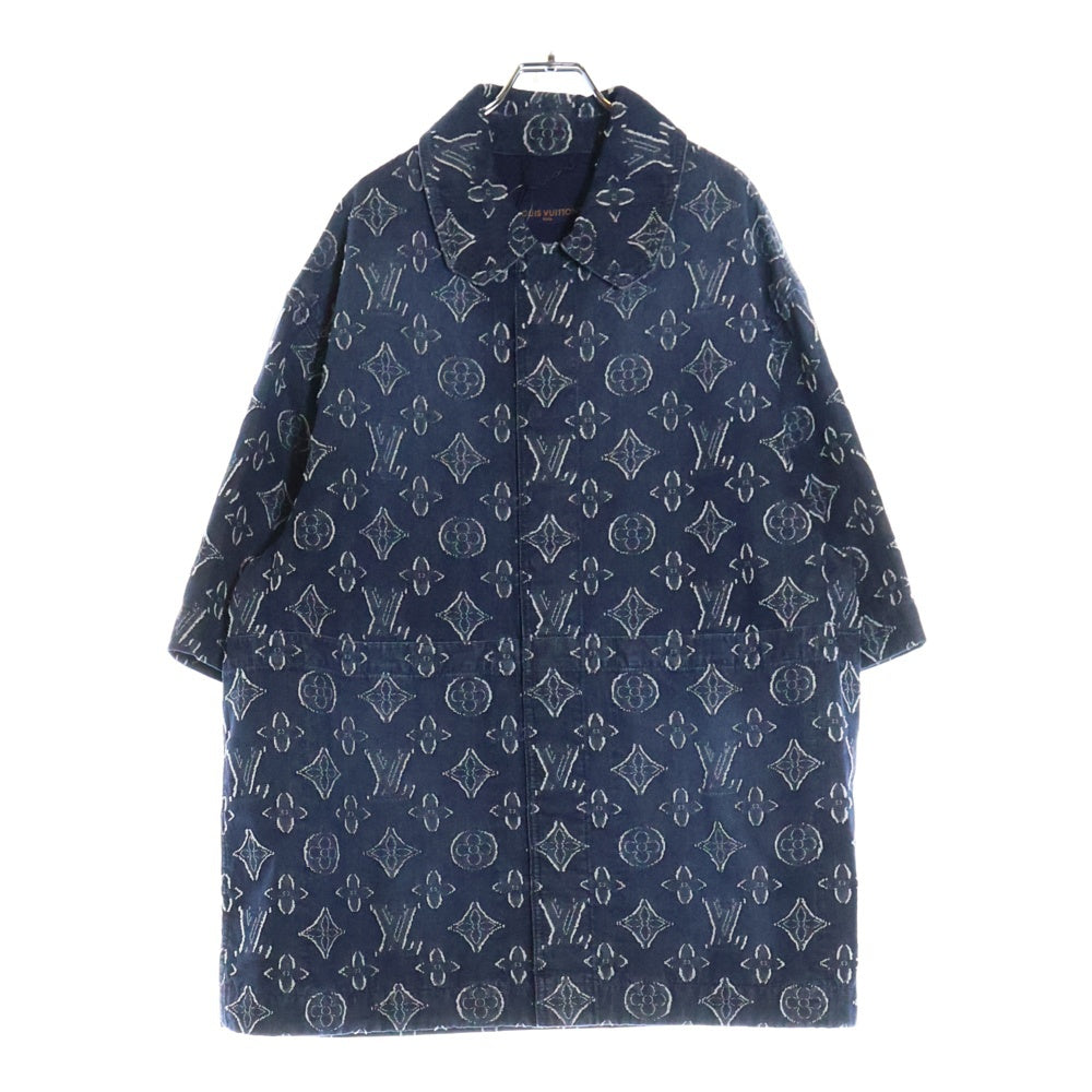 LOUIS VUITTON(ルイヴィトン) 23AW モノグラム 半袖デニムシャツ インディゴ RM232 ARS HPS73W