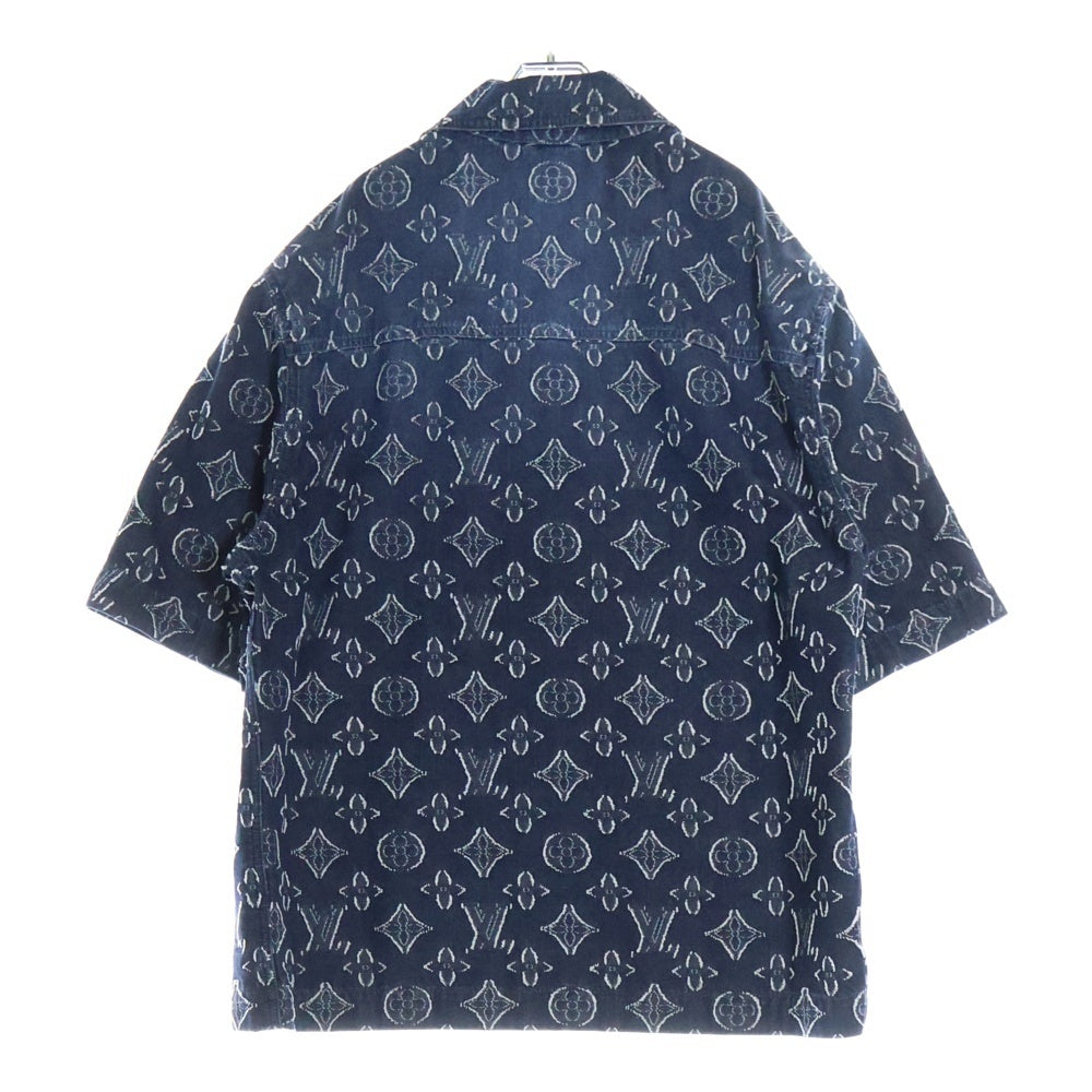 LOUIS VUITTON(ルイヴィトン) 23AW モノグラム 半袖デニムシャツ インディゴ RM232 ARS HPS73W