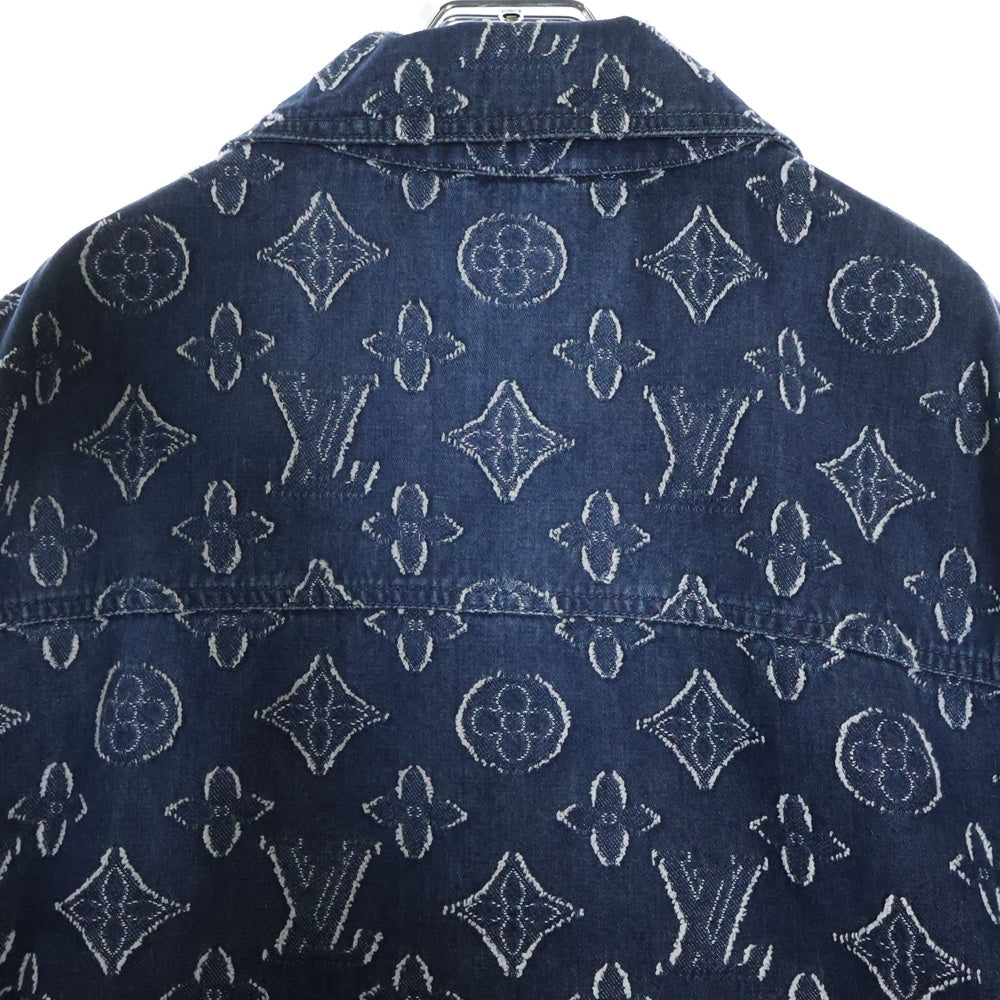 LOUIS VUITTON(ルイヴィトン) 23AW モノグラム 半袖デニムシャツ インディゴ RM232 ARS HPS73W