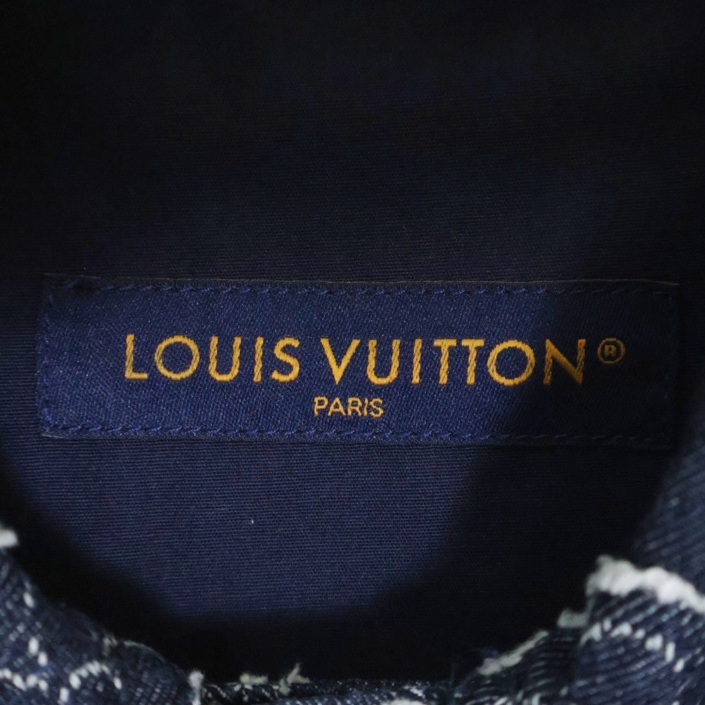 LOUIS VUITTON(ルイヴィトン) 23AW モノグラム 半袖デニムシャツ インディゴ RM232 ARS HPS73W