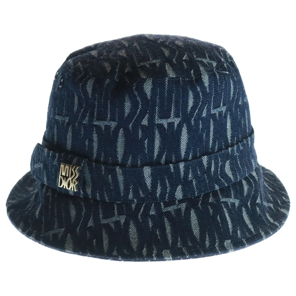 DIOR(ディオール) Teddy Allover Small Brim Bucket Hat デニム ボブハット 45MDC923X130