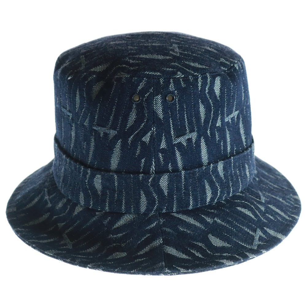 DIOR(ディオール) Teddy Allover Small Brim Bucket Hat デニム ボブハット 45MDC923X130