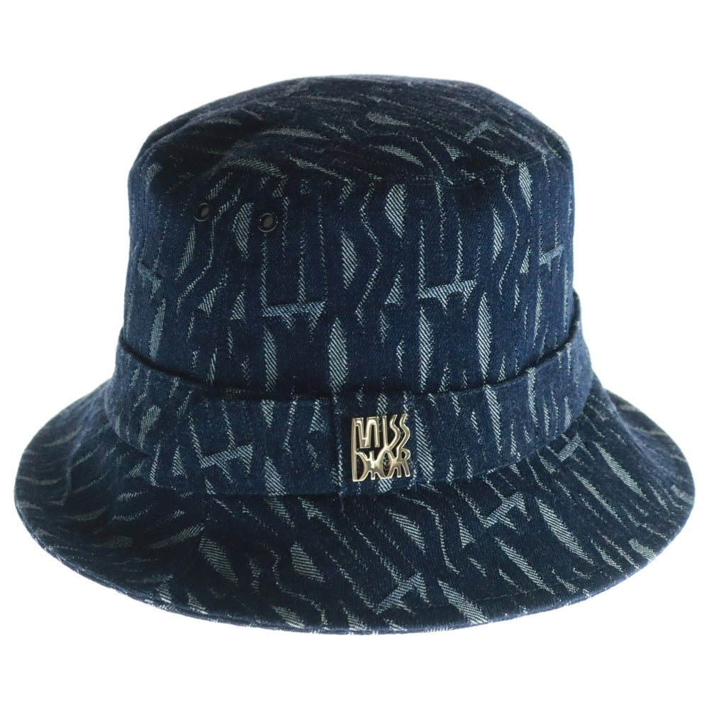 DIOR(ディオール) Teddy Allover Small Brim Bucket Hat デニム ボブハット 45MDC923X130