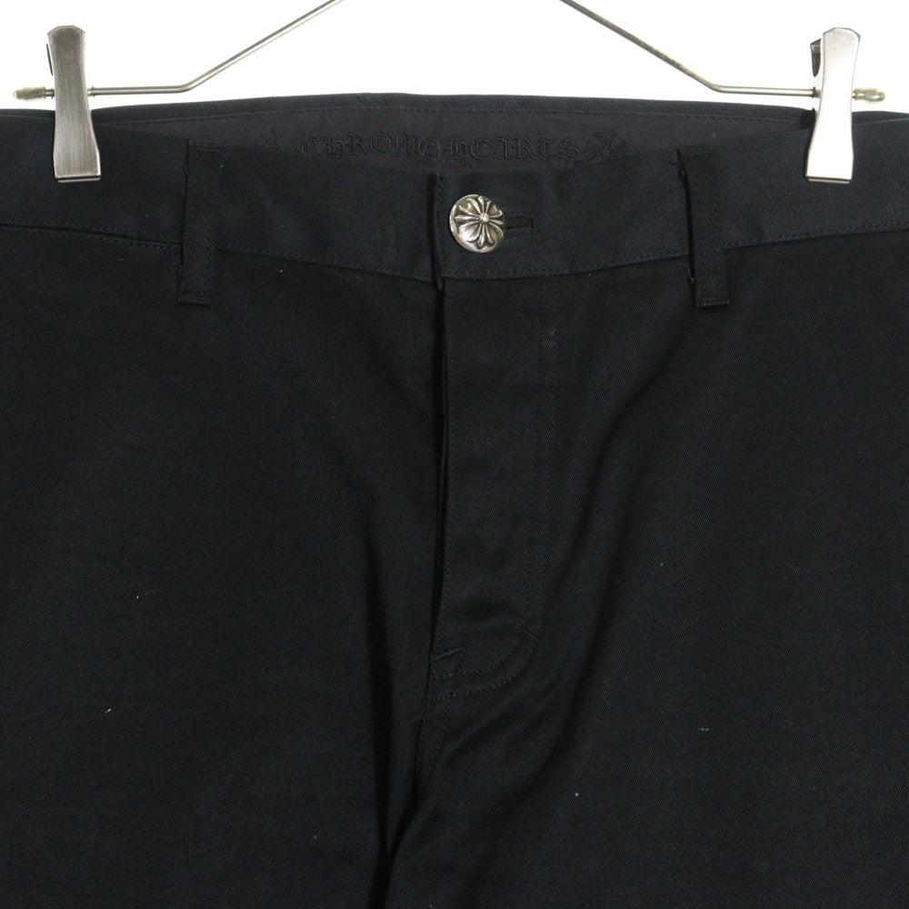 CHROME HEARTS(クロムハーツ) CHINOS CEMCRPATCH マルチカラークロスパッチ チノパンツ ブラック