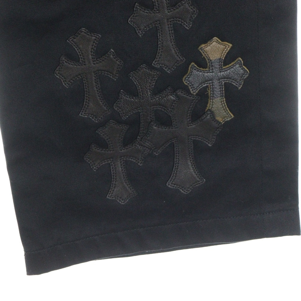 CHROME HEARTS(クロムハーツ) CHINOS CEMCRPATCH マルチカラークロスパッチ チノパンツ ブラック