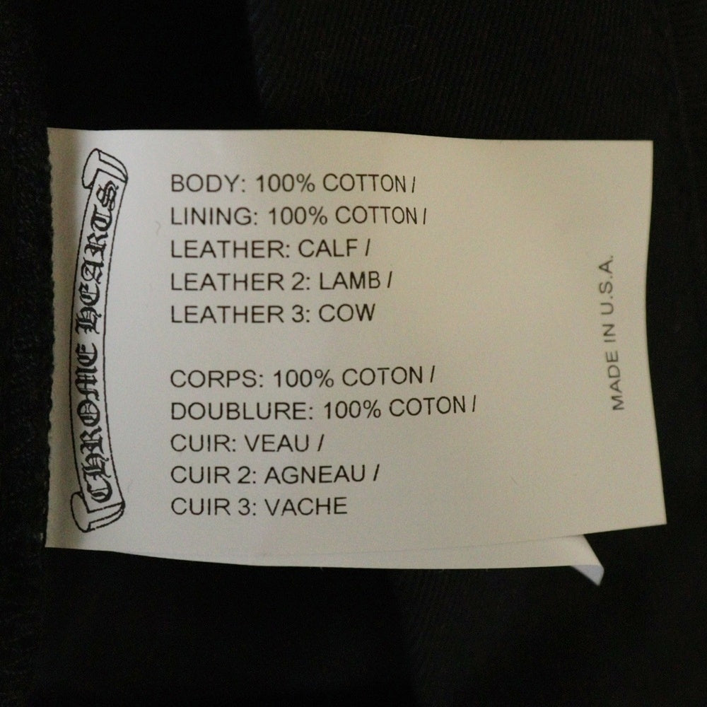 CHROME HEARTS(クロムハーツ) CHINOS CEMCRPATCH マルチカラークロスパッチ チノパンツ ブラック