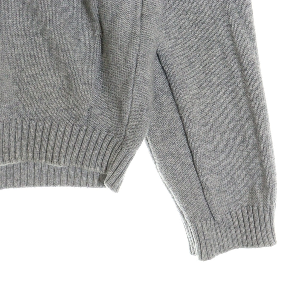 STONE ISLAND(ストーンアイランド) ロゴパッチ付 コットンニット セーター グレー 6415571D2