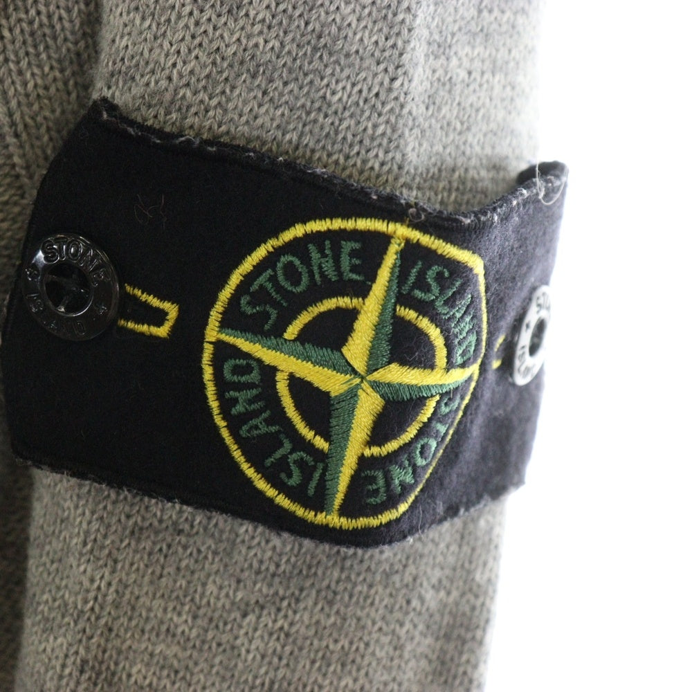 STONE ISLAND(ストーンアイランド) ロゴパッチ付 コットンニット セーター グレー 6415571D2