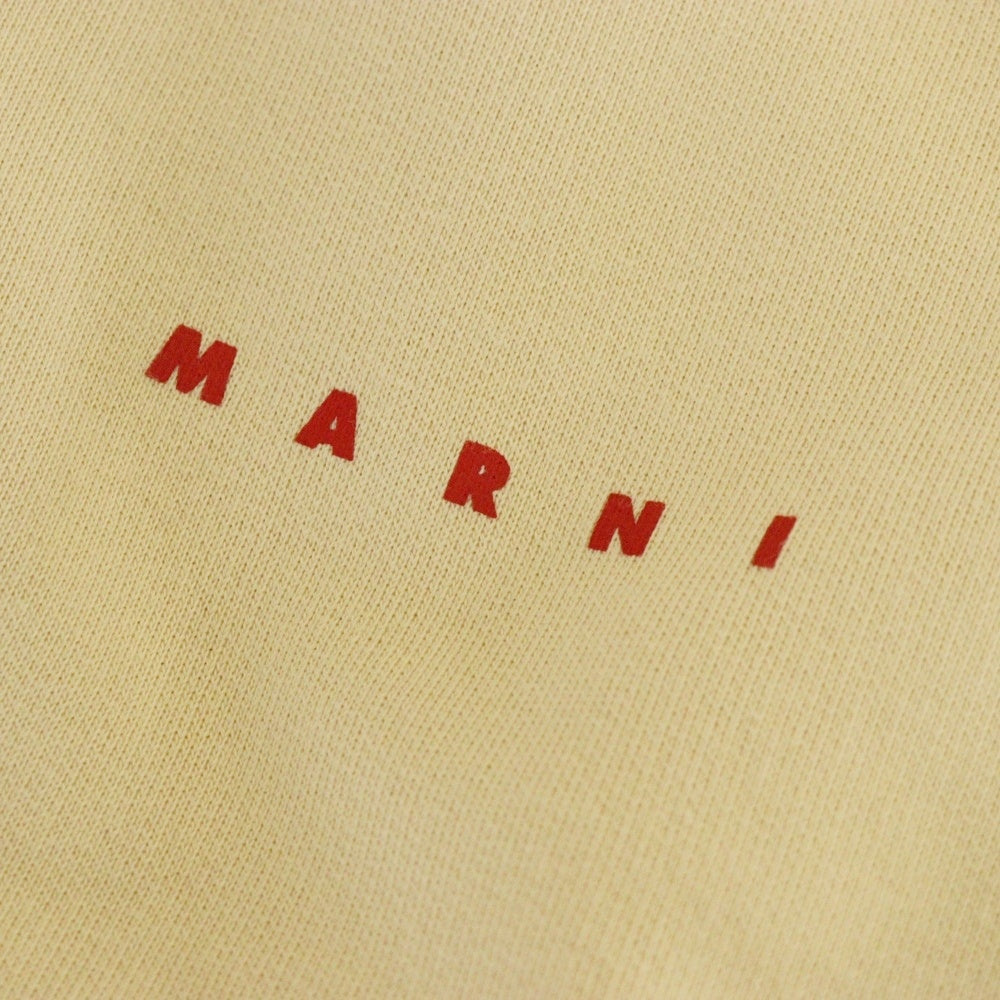 MARNI(マルニ) フロントロゴプリント クルーネック 長袖スウェット FUMU0074P9 USCU87 ベージュ