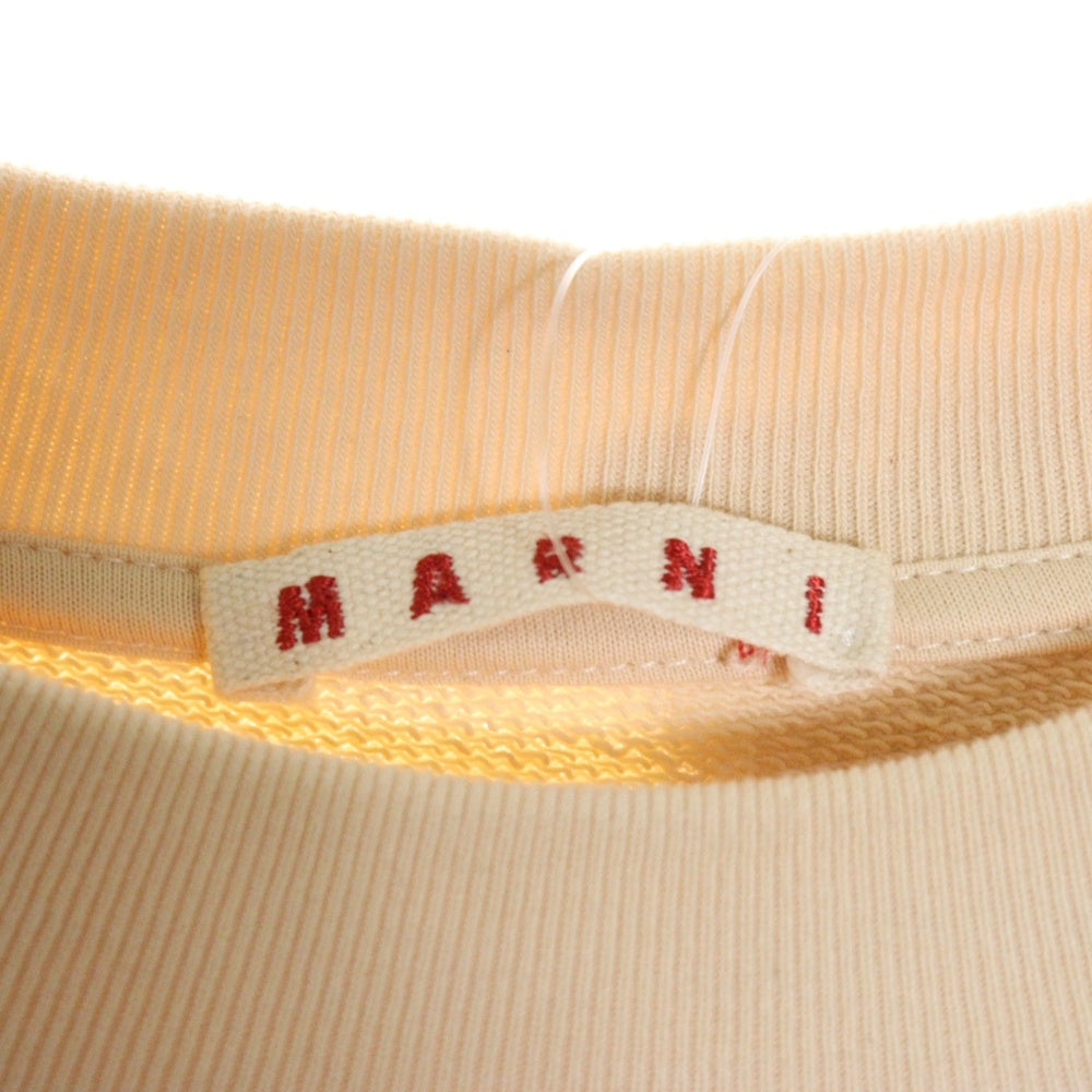 MARNI(マルニ) フロントロゴプリント クルーネック 長袖スウェット FUMU0074P9 USCU87 ベージュ