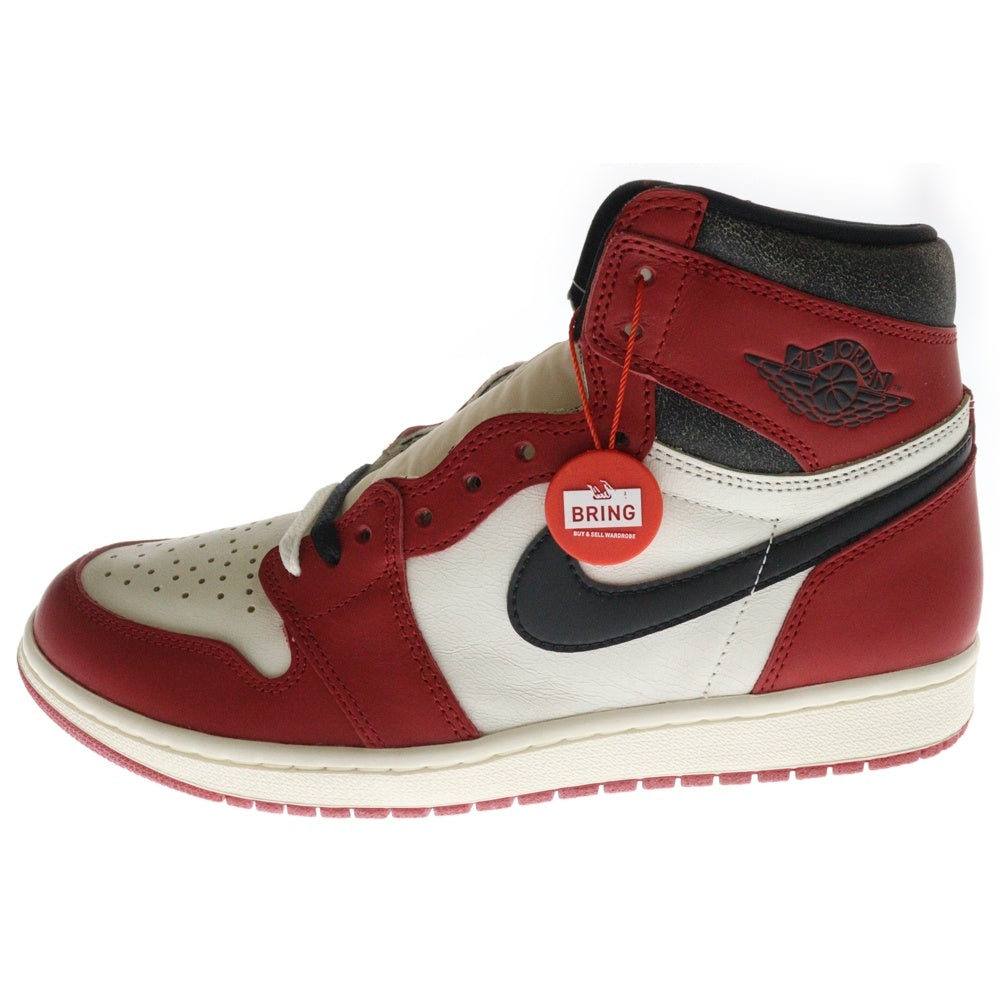 NIKE(ナイキ) AIR JORDAN 1 LOST&FOUND DZ5485-612 エアジョーダン1 ロスト&ファウンド シカゴ ハイカットスニーカー ホワイト/レッド US10.5/28.5cm
