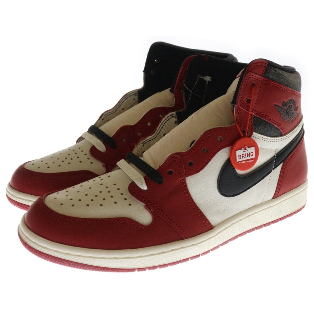 NIKE(ナイキ) AIR JORDAN 1 LOST&FOUND DZ5485-612 エアジョーダン1 ロスト&ファウンド シカゴ ハイカットスニーカー ホワイト/レッド US10.5/28.5cm