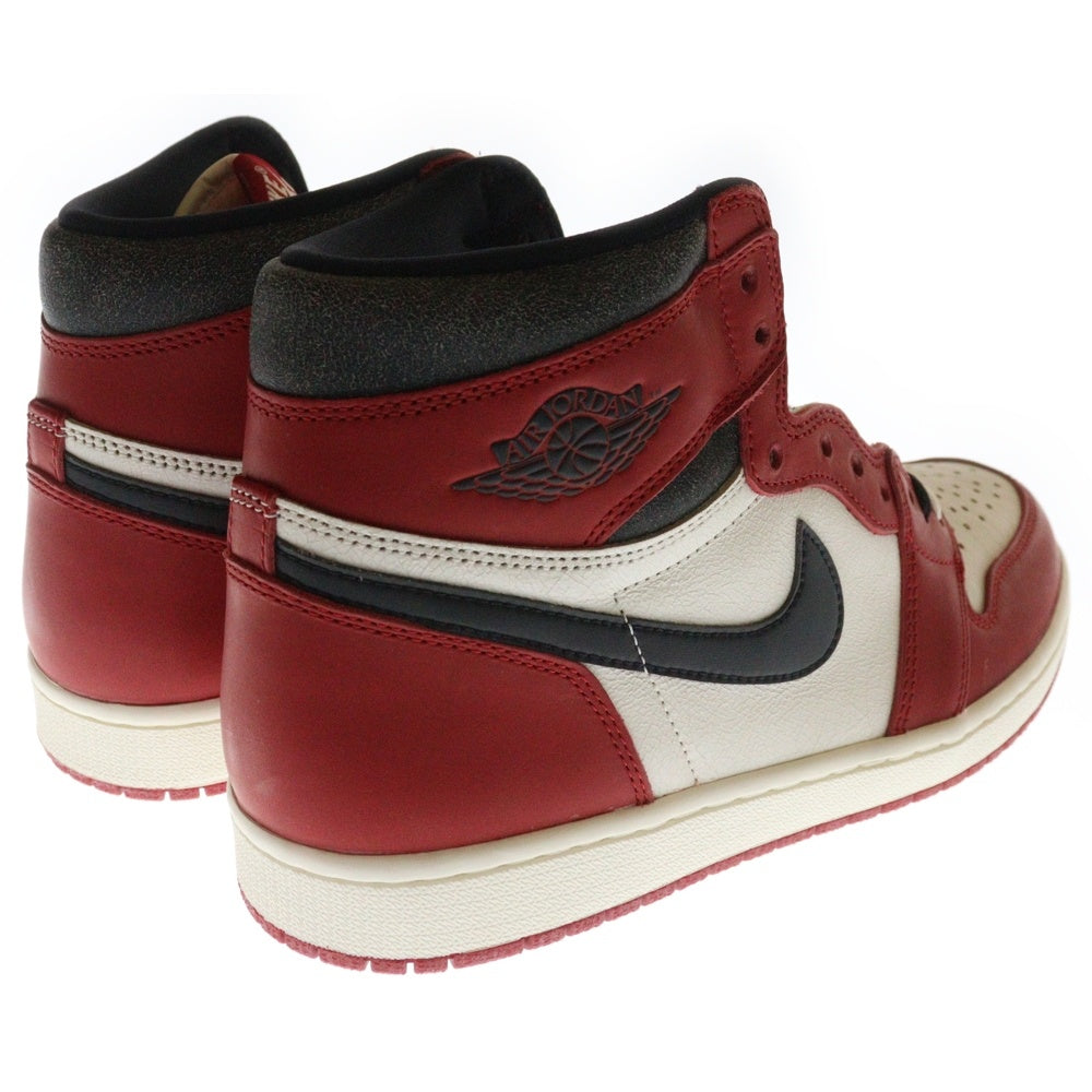 NIKE(ナイキ) AIR JORDAN 1 LOST&FOUND DZ5485-612 エアジョーダン1 ロスト&ファウンド シカゴ ハイカットスニーカー ホワイト/レッド US10.5/28.5cm