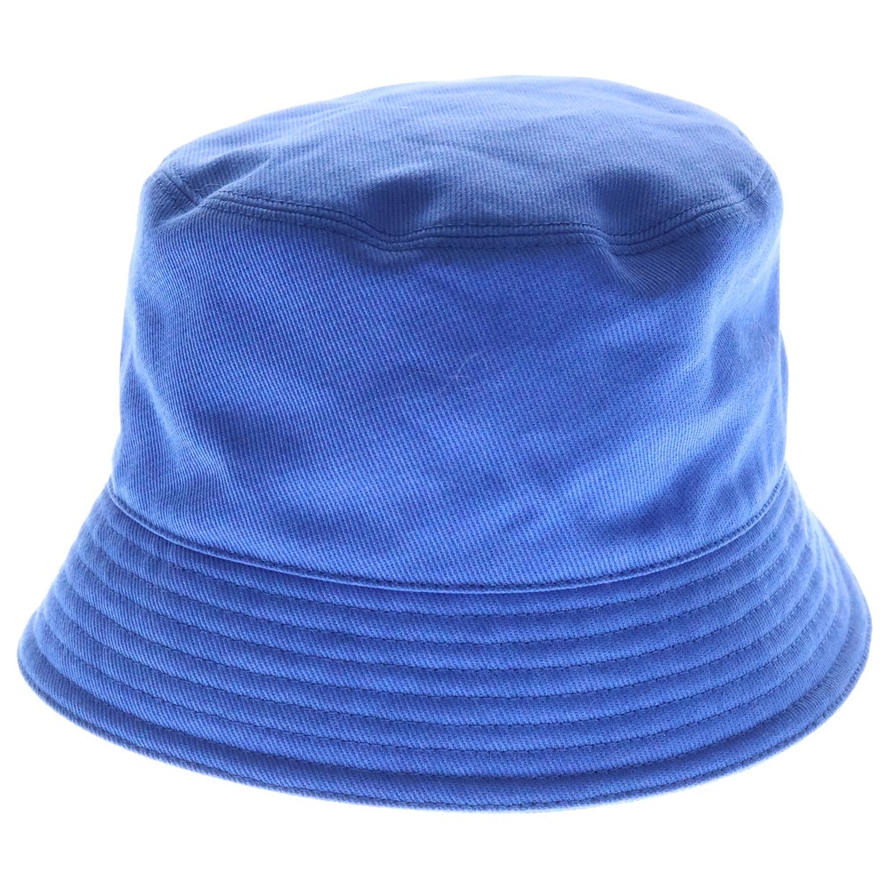 PRADA(プラダ) トライアングルプレートロゴ コットンドリルバケットハット 帽子 2HC137 2DXI ブルー