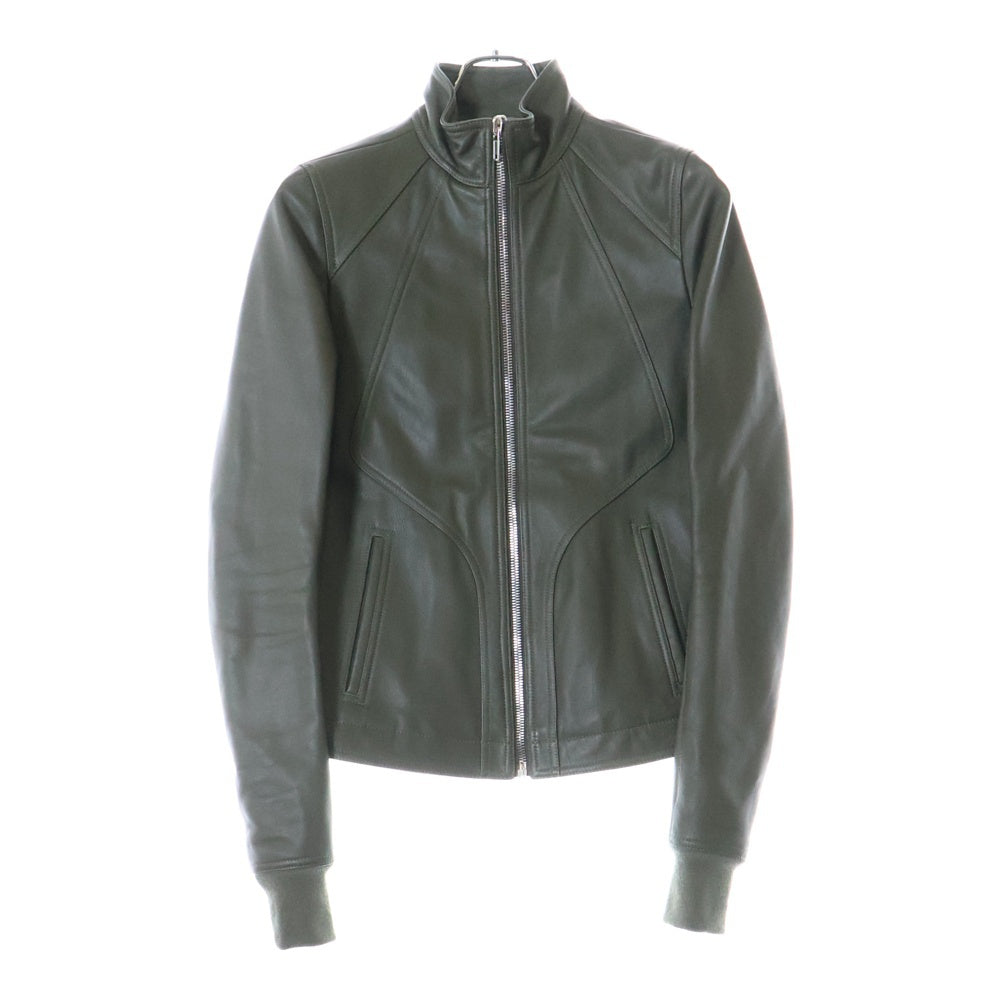Rick Owens(リックオウエンス) 22AW INTARSIA RU02B2761 インターシャジップアップレザージャケット グリーン