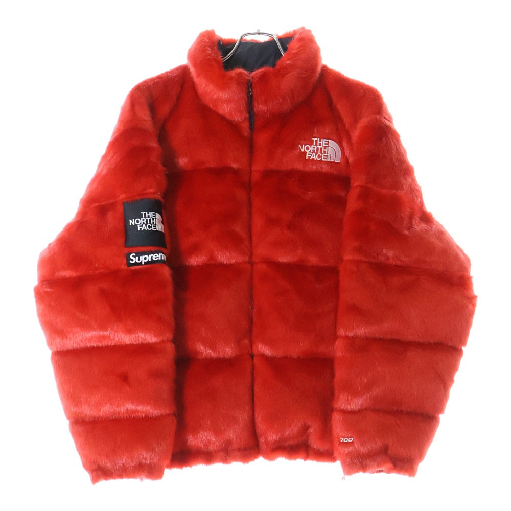 SUPREME(シュプリーム) 20AW ×THE NORTH FACE Faux Fur Nuptse Jacket ND92001I ノースフェイス ファー ヌプシ ダウンジャケット レッド
