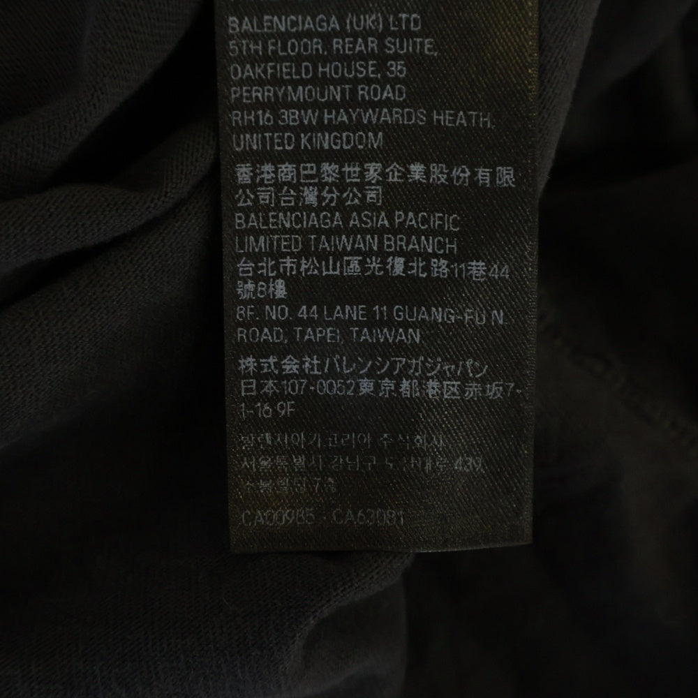 BALENCIAGA(バレンシアガ) 24AW 自由の女神 PALIS ヴィンテージ加工半袖Tシャツ 764235 TQVR9