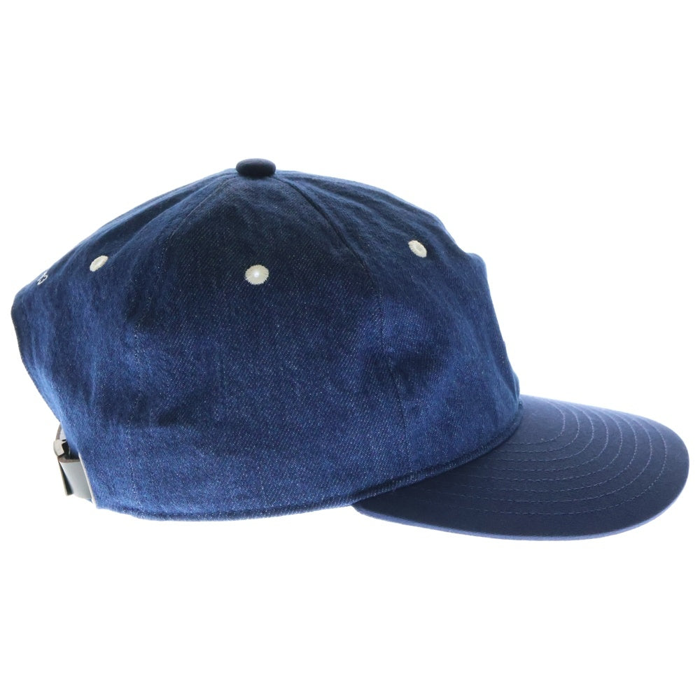 WTAPS(ダブルタップス) 25SS T-6M 05 COTTON DENIM CAP 251HCDTーHT05 ロゴ刺繍 コットンデニムキャップ 帽子 インディゴ