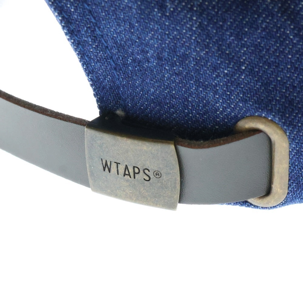 WTAPS(ダブルタップス) 25SS T-6M 05 COTTON DENIM CAP 251HCDTーHT05 ロゴ刺繍 コットンデニムキャップ 帽子 インディゴ