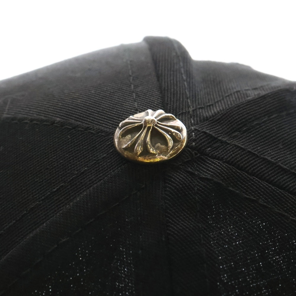 CHROME HEARTS(クロムハーツ) HAT 5 PNL CAP BSBL BLACK/YELLOW CHロゴ ベースボールキャップ 帽子 ブラック/イエロー