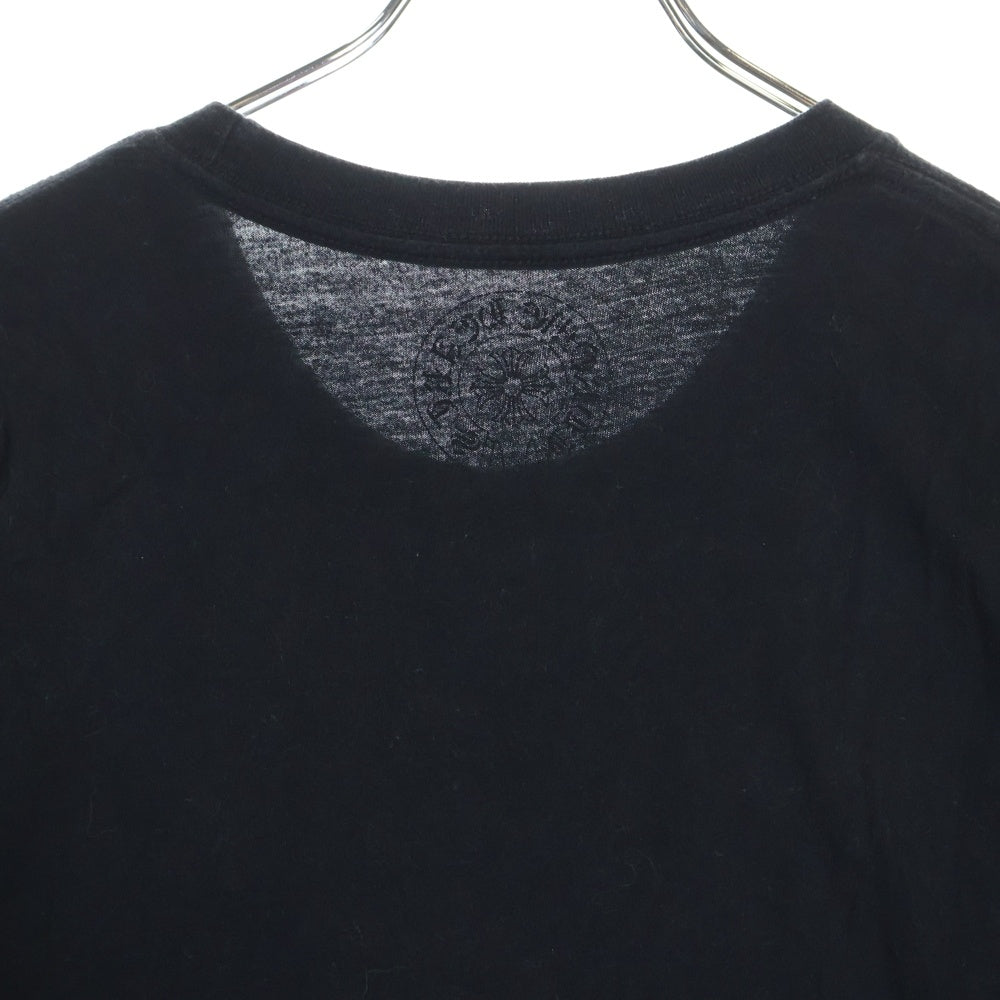 CHROME HEARTS(クロムハーツ) CH T-SHRT 1 ネックロゴプリント クルーネック半袖Tシャツ カットソー ブラック