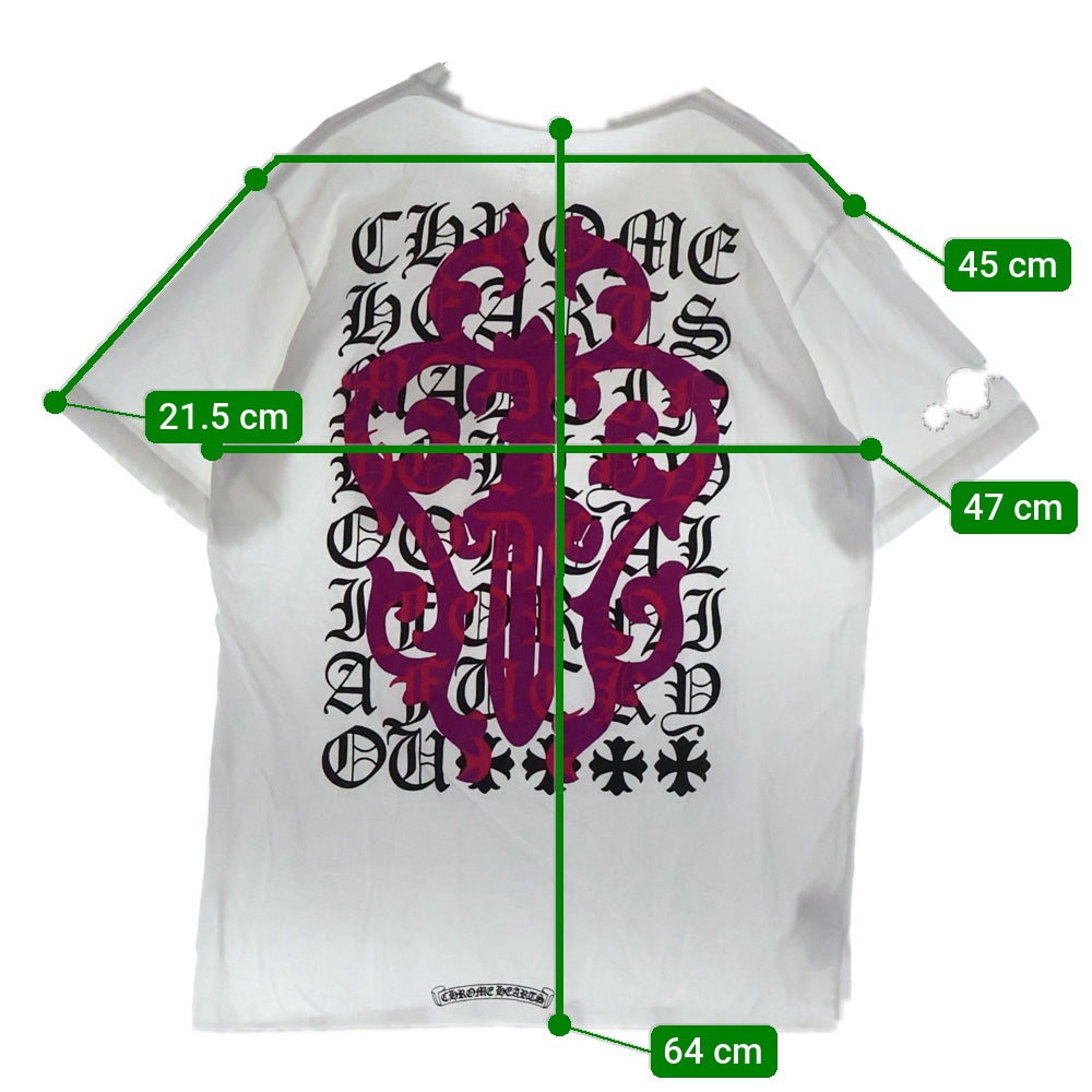 CHROME HEARTS(クロムハーツ) CH T-SHRT 1 ヴァインダガープリント 半袖Tシャツ カットソー ホワイト
